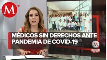 Trabajadores del IMSS se manifiestan, reclaman insumos y respeto a médico fallecido por coronavirus