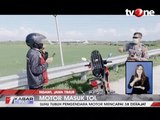 Pengendara Motor Nekat Terobos Jalan Tol Ngawi