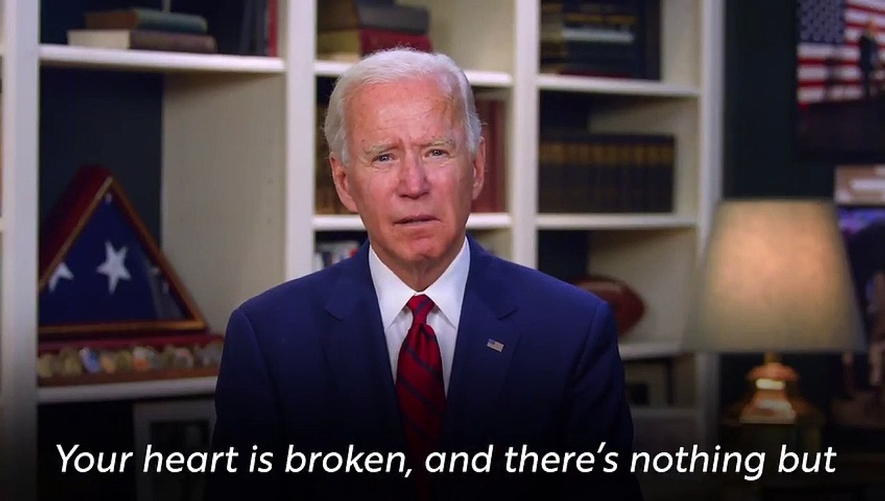 El ex vicepresidente Joe Biden lamenta la muerte de 100.000 estadounidenses por coronavirus