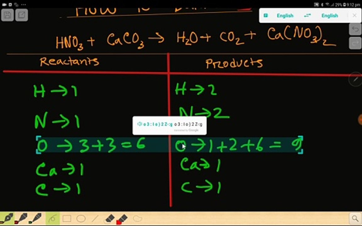 How to Balance HNO3 + CaCO3 = H2O + CO2 + Ca(NO3)2,How to Balance Nitric acid + Calcium carbonate,How to Balance Nitric acid + Calcium carbonate + Water + Carbon dioxide + Calcium nitrate,balancing HNO3 + CaCO3 = H2O + CO2 + Ca(NO3)2,HNO3 + CaCO3 = H2O +