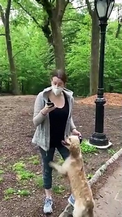 Un homme lui demande d'attacher son chien, elle appelle la police