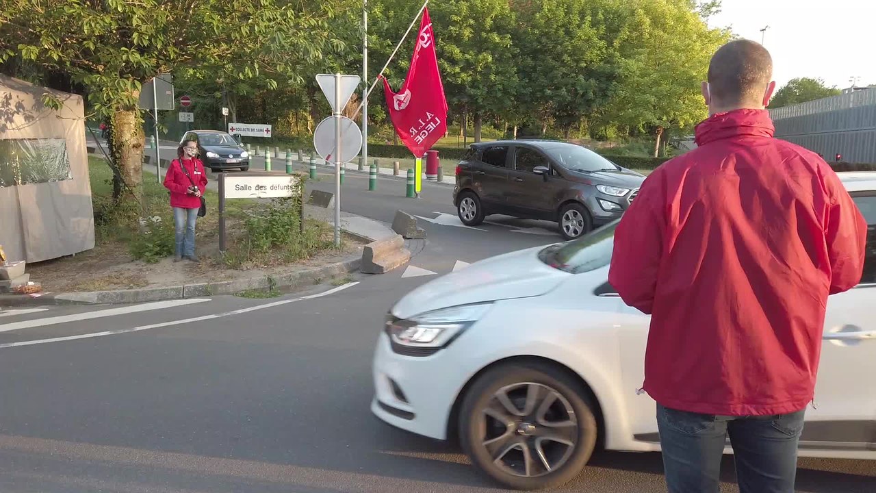 Action du personnel des Soins de Santé organisées à l'hôpital de la Citadelle (Liège)