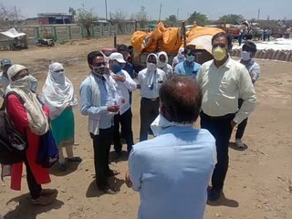 शाजापुर तहसीलदार ने गेंहू खरीदी केंद्र पर पहुंचे व्यवस्थाओं का लिया जायजा