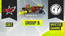 Dota2 - Invictus Gaming vs. CDEC - Game 2 - ESL One Birmingham 2020 - Group B - China