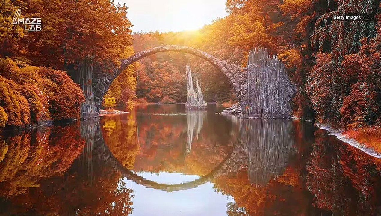 Jaw-Dropping Bridge in Germany Forms Nearly Perfect Circle with Reflection