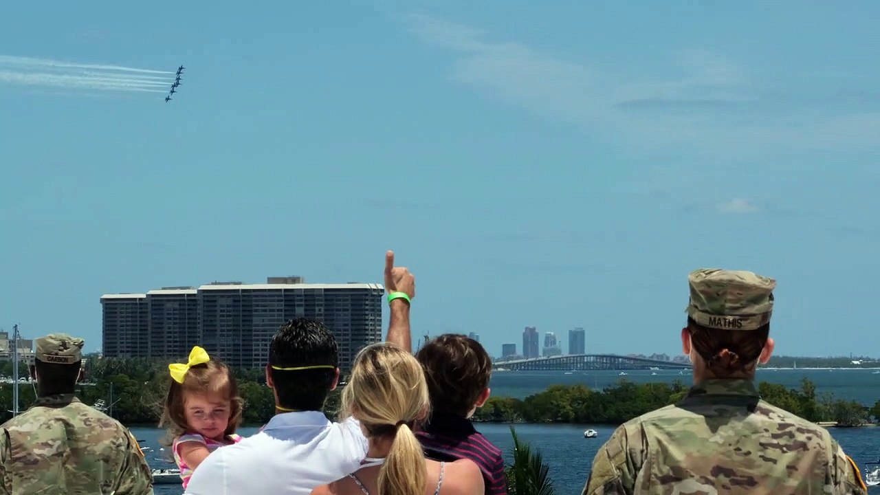 City of Miami Mayor thanks The Blue Angels, First Responders and the Florida Army National Guard