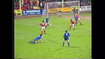 Granada Soccer Night [itv]: Swindon 2-2 Latics 1990/91 Football League Division 2, 13/03/91