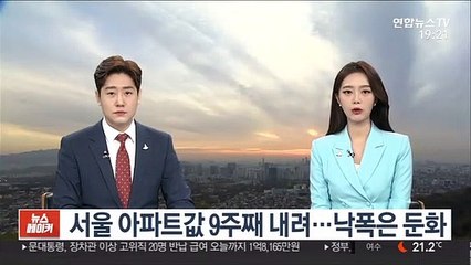 서울 아파트값 9주째 내려…낙폭은 둔화