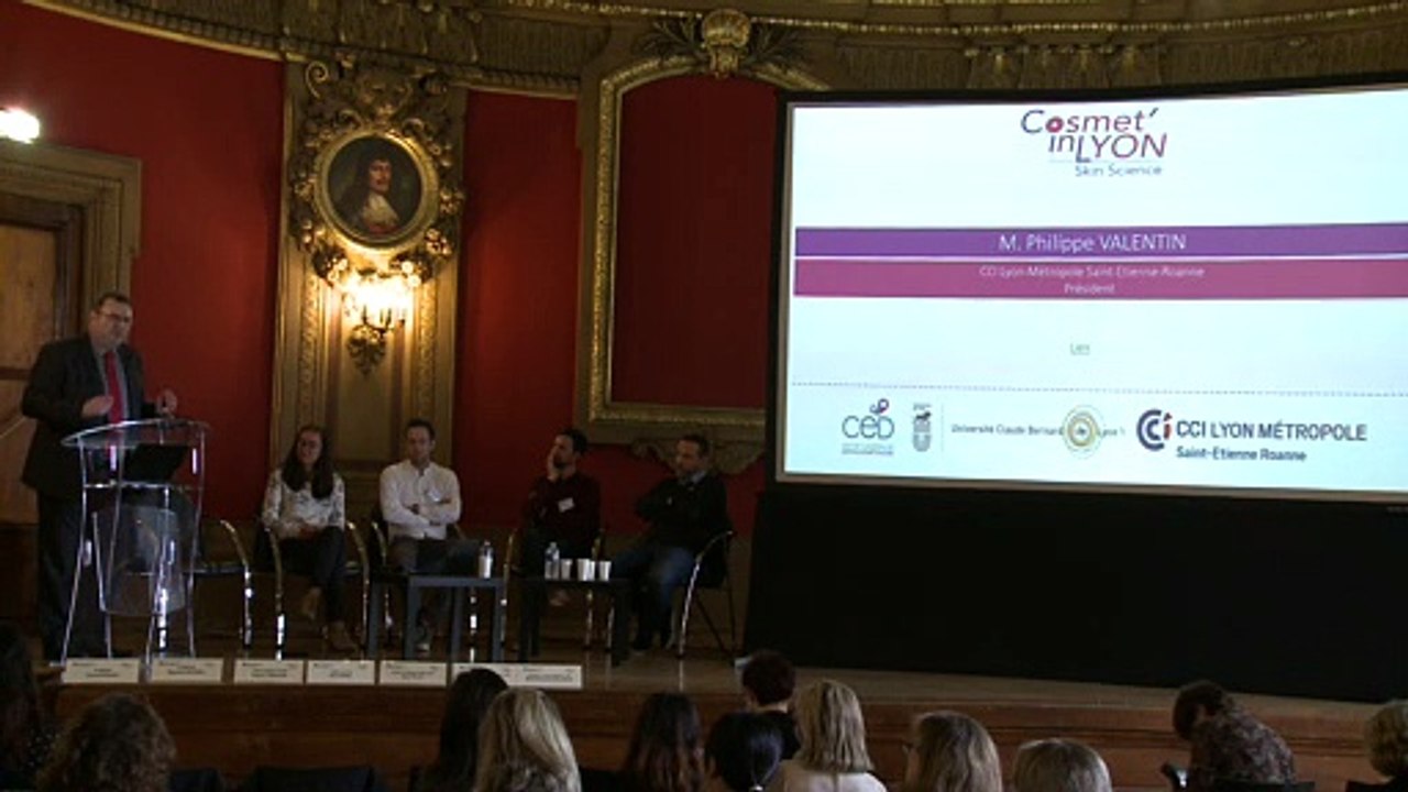 Intervention de Philippe VALENTIN et film CCI aux Ateliers de Cosmet'in Lyon