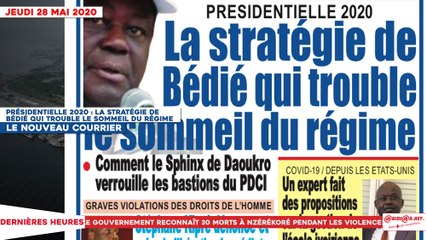 Le Titrologue du 28 mai 2020 : Présidentielle 2020, la stratégie de Bédié qui trouble le sommeil du régime