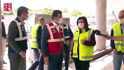 İmamoğlu Başakşehir Rehabilitasyon merkezi şantiyesinde incelemlerde bulundu