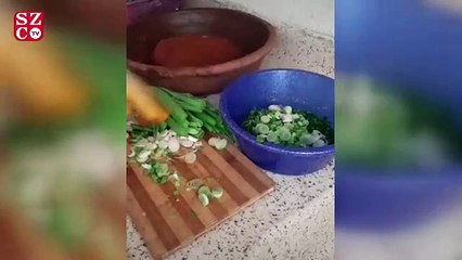 Köy evinde yaptığı yemeklerle takipçi sayısı 1 buçuk milyon oldu