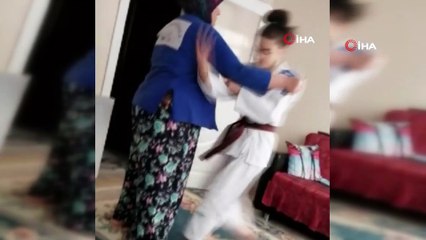 Babaanneden judocu toruna antrenman desteği