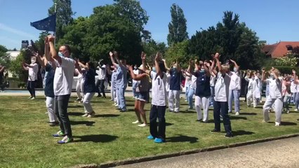 Flash Mob à la clinique Saint-Elisabeth à Heusy
