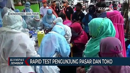 Rapid Test Pengunjung Pasar dan Toko Digalakkan