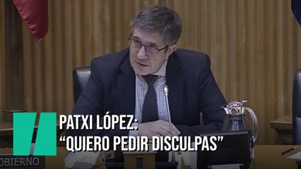 Patxi López: "Quiero pedir disculpas, no he estado a la altura de lo que significa esta Comisión"