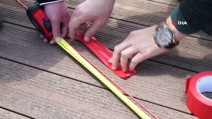 Beylikdüzü’ndeki camilerde sosyal mesafe kuralı böyle çizildi