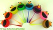 Fun Learning Shapes and Colours with Play Doh Elmo Rainbow Lollipops fun for kids
