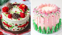 How To Make Rainbow Cake Decorating Ideas - So Yummy Cake Hacks Recipes - Tasty Plus