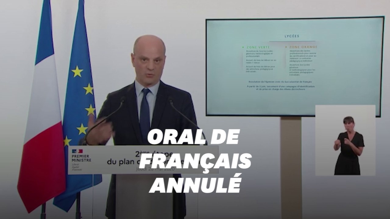 Le bac oral de français n'aura pas lieu et sera validé par les notes de contrôle continu