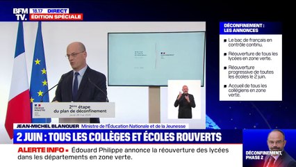 Jean-Michel Blanquer: "Il y a eu du décrochage scolaire pendant le confinement, (...) environ 500.000 élèves"