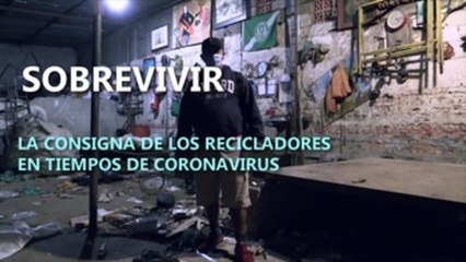 Sobrevivir, la consigna de los recicladores brasileños en tiempos de coronavirus