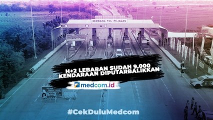 Kakorlantas: H+2 Lebaran Sudah 9.000 Kendaraan Diputarbalikkan