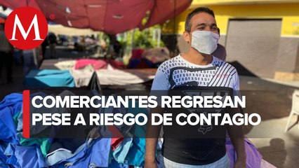Comerciantes comienzan a romper cuarentena en CdMx