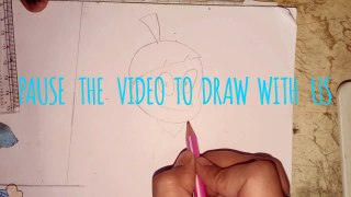 How to draw Amara | Ninja Hattori | Cartoon characters | Yoosh