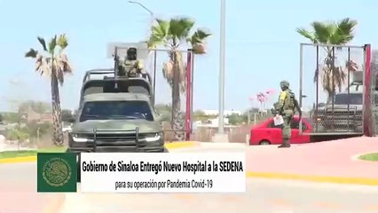 Inicia actividad el Hospital Insabi COVID-19 administrado por Sedena, en Culiacán