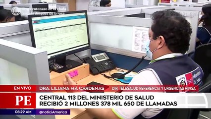 Edición Mediodía: Central 113 del Minsa recibió 2 millones 373 llamadas