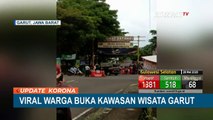 Viral Emak-Emak Buka Paksa Blokade Wisata Pantai Rancabuaya