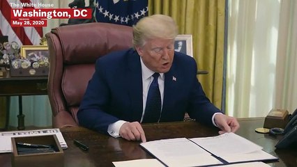 Trump Signs Executive Order Targeting Twitter And Other Social Media Companies