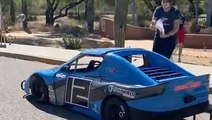 Race Car Driver Cruises Through 5th Grade Graduation In Style