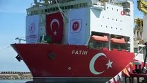 Fatih sondaj gemisi Trabzon Limanı’na yanaştı