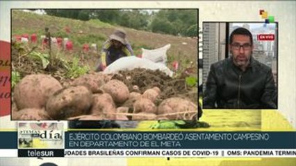 Colombia: denuncian arremetida del ejército contra campesinos