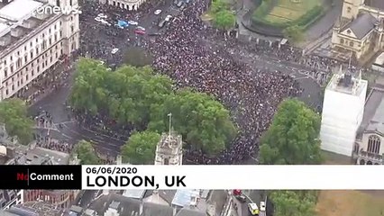 Mass protests in London over the death of George Floyd