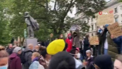 - İngiltere’de binlerce kişi Floyd cinayetini protesto etti