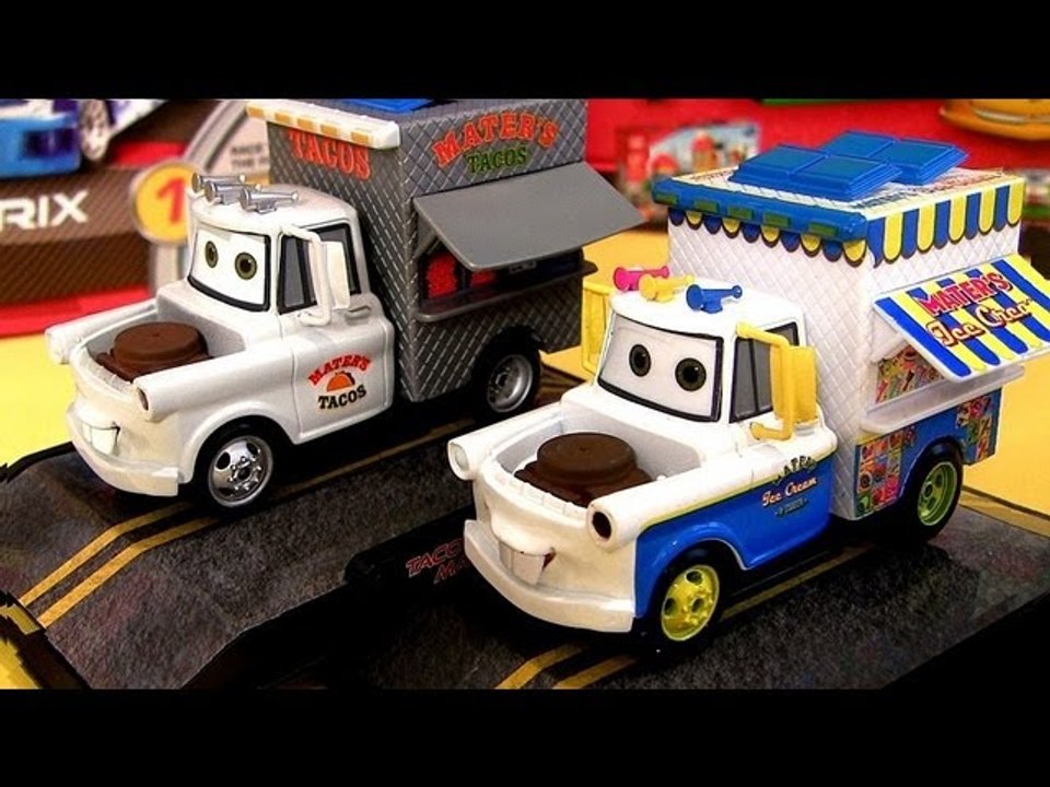 CARS 2 Ice Cream Truck Mater and Taco Truck Mater Diecast Pixar toys