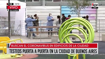 Durante el testeo en Balvanera detectaron un caso posible de COVID-19