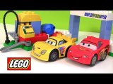 Cars 2 LEGO Duplo Race Day Lightning McQueen 6133 Jeff Gorvette Disney Builable Toys Pixar review