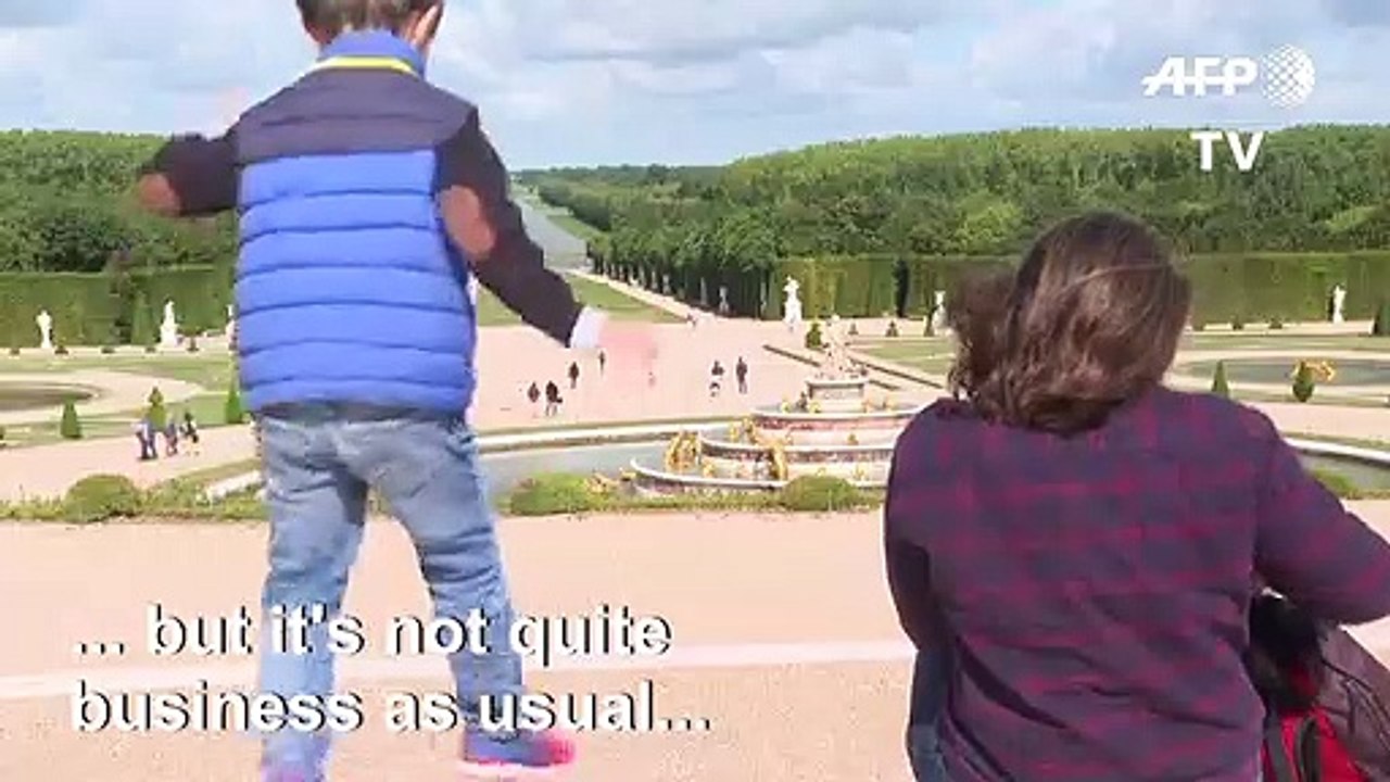 French visitors enjoy a tourist-free reopened Palace of Versailles