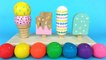 Wooden Toy Ice Cream Popsicles + Play Doh Ball + Microwave Surprise Kinder Joy Exceptional Toys