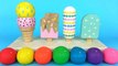 Wooden Toy Ice Cream Popsicles + Play Doh Ball + Microwave Surprise Kinder Joy Exceptional Toys