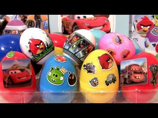 DIY Coloring Angry Birds Easter Egg with Disney Pixar Cars 2 Marvel The Avengers Decorating Kit