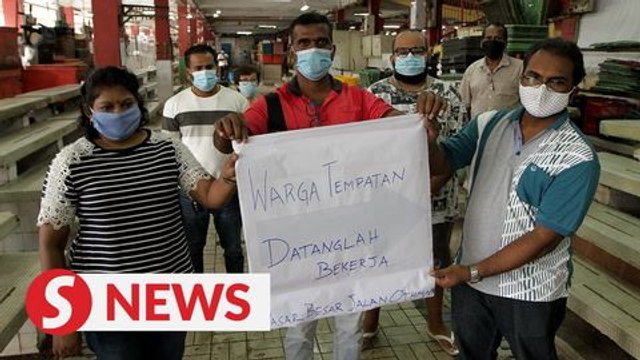 Jalan Othman wet market traders looking to hire local workers