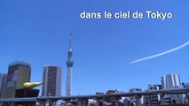 Voltige aérienne à Tokyo, pour remercier les soignants