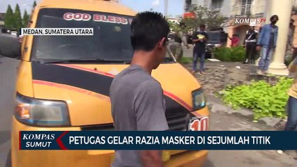 Petugas Gelar Razia Masker di Sejumlah Titik