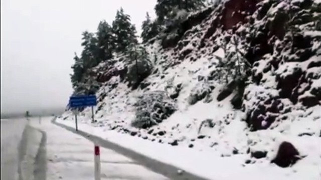 Ankara'nın yüksek kesimlerine Mayıs ayında kar yağdı