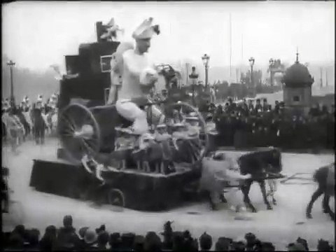 Cortège du Boeuf gras, char du prince Carnaval (Carnaval de Boeuf Gras, Carroza del Príncipe en el Carnaval)